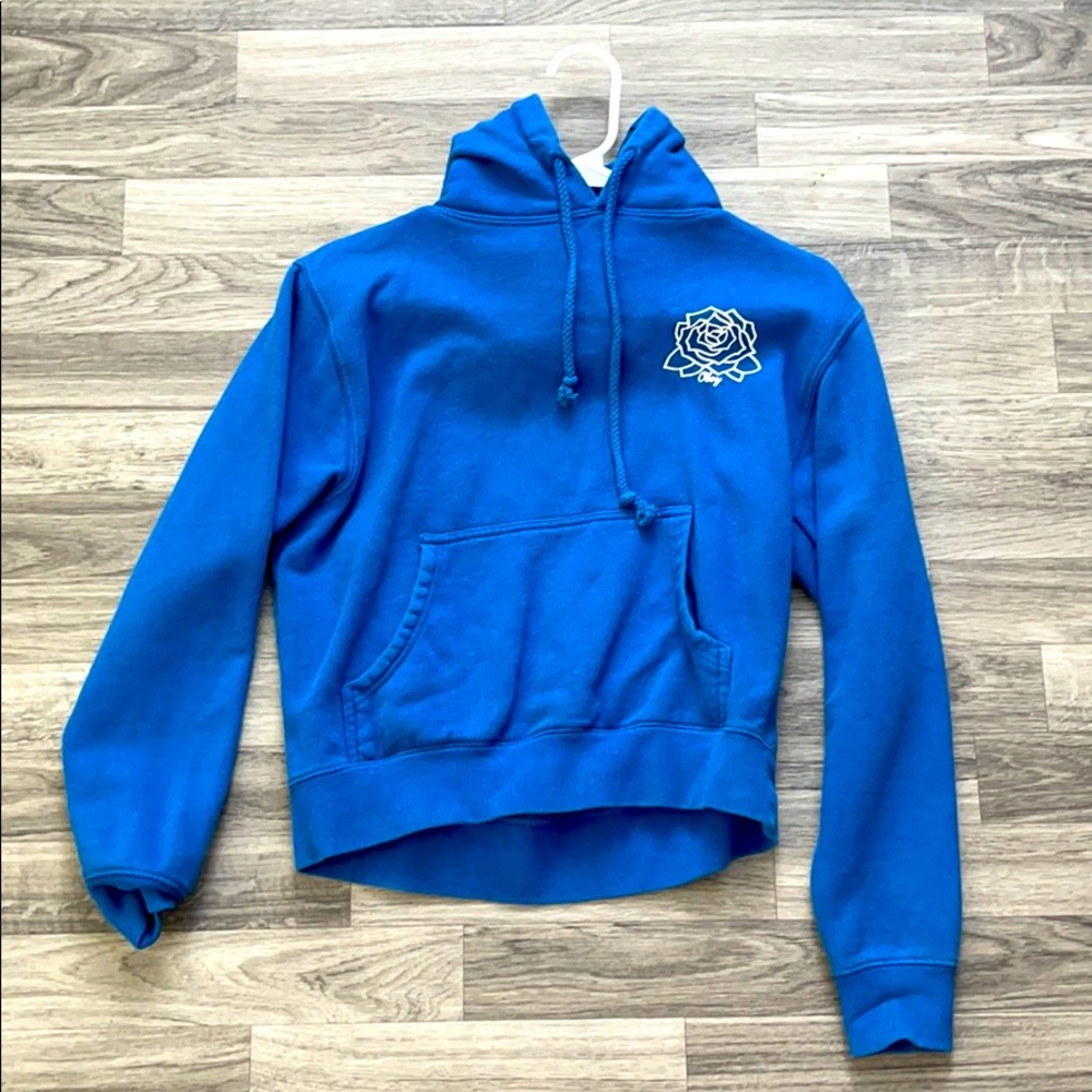 Blue hoodie